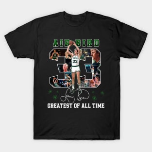 Larry Bird Legend Air Bird Basketball Signature Vintage Retro 80s 90s Bootleg Rap Style T-Shirt